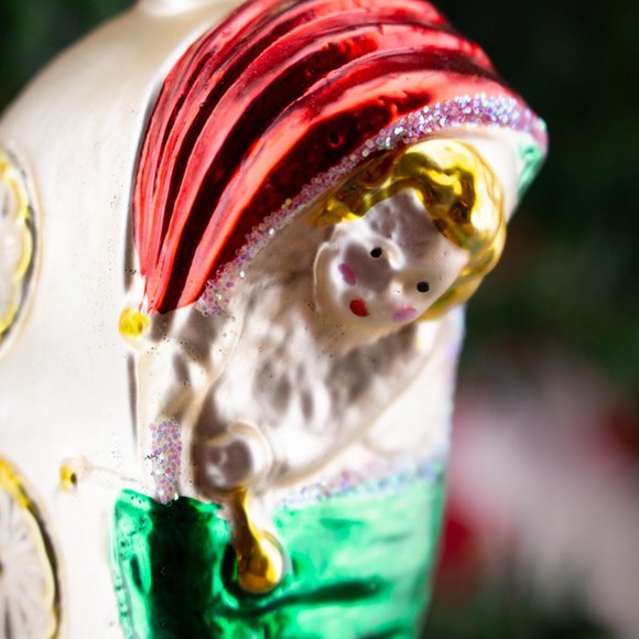 3.5" Vintage Baby in Carriage Old World Christmas Ornament - Picture 2 of 3